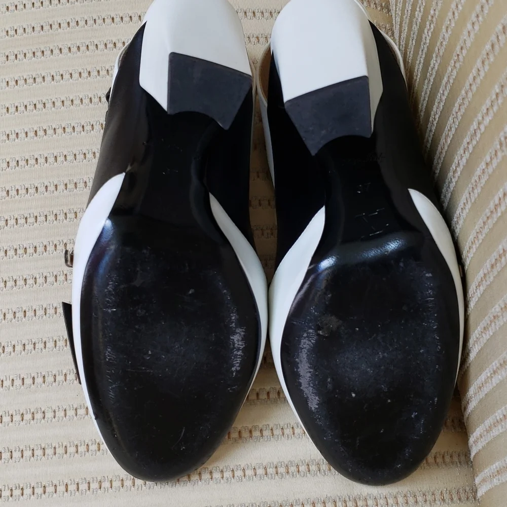 LOUIS VUITTON COLORBLOCK HEADLINE SLINGBACK PUMPS - Picture 12 of 14